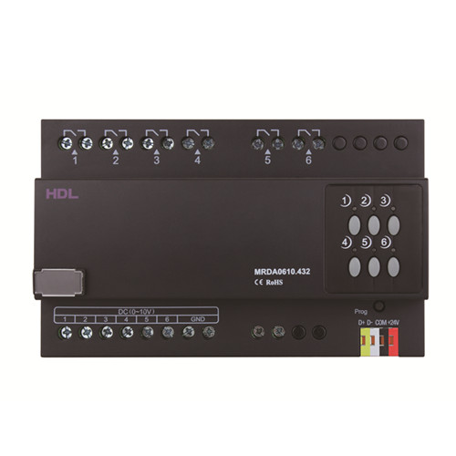 Bộ điều chỉnh sáng ballast 0-10V 6 kênh 10A