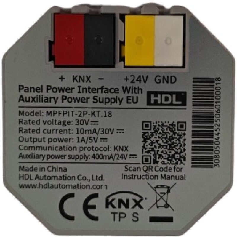Giao diện cấp nguồn EU kèm nguồn phụ