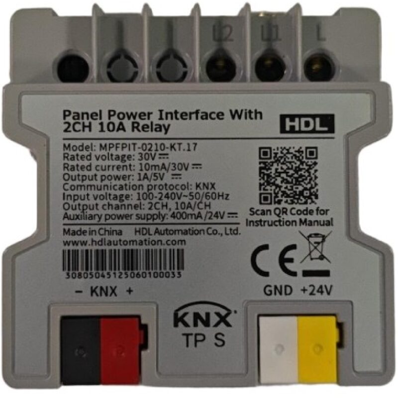Giao diện cấp nguồn Panel Power Interface kèm 2 kênh relay 10A