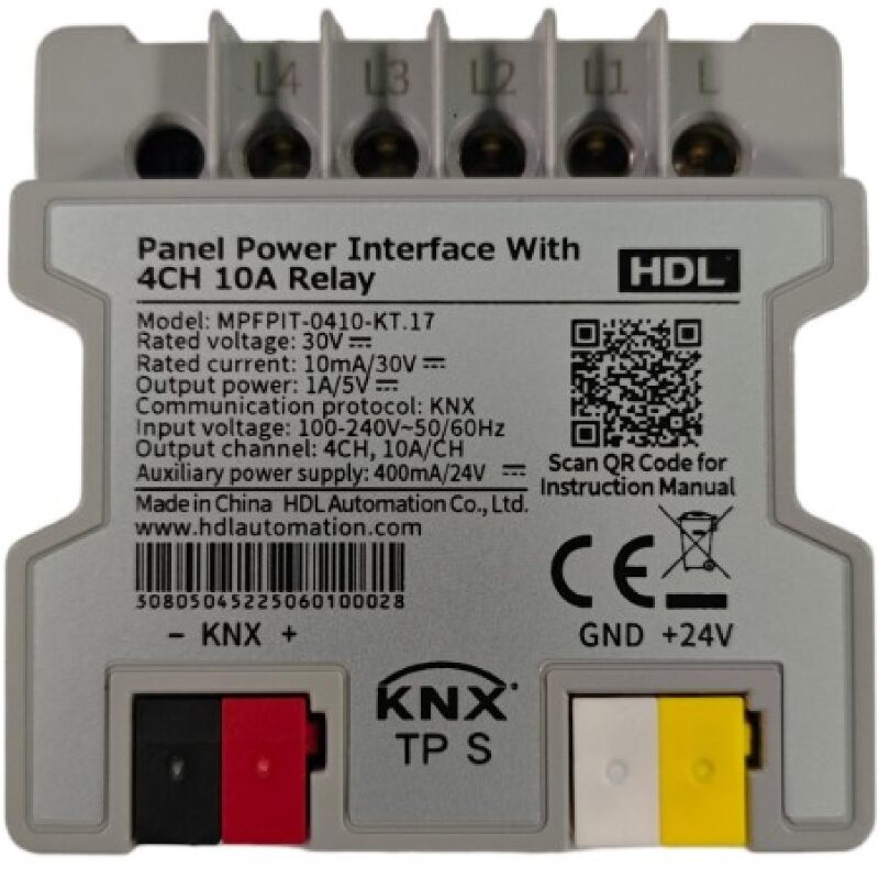 Giao diện cấp nguồn Panel Power Interface kèm 4 kênh relay 10A