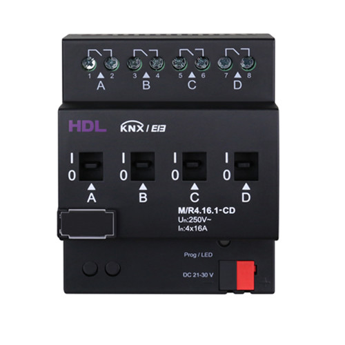 Bộ chấp hành công tắc 4 kênh 16A - Có đo dòng