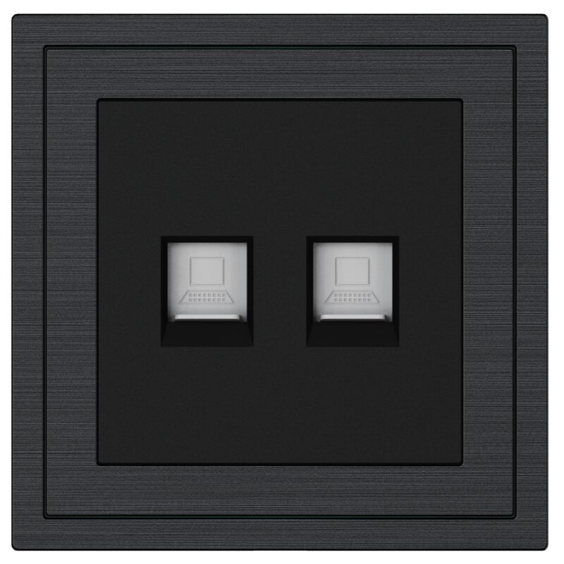 Ổ cắm tường mạng Ethernet 2 cổng Xelent Series.